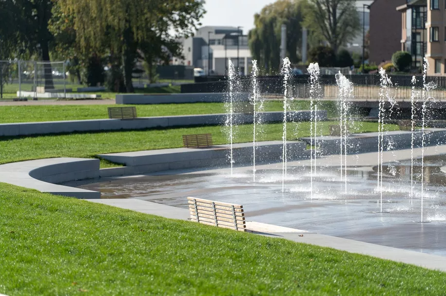 De Motten urban park in Tongeren